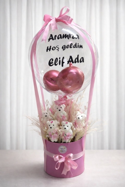 ŞEFAF BALON YENİ DOĞAN KIZ BEBEK