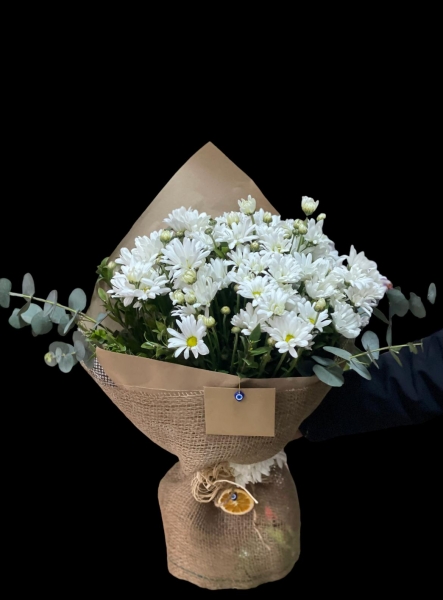 PAPATYA KAHVERENGİ KRAFT BUKETİ