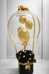 YENİ NESİL ŞEFAF BALON GÜL VE ÇİKOLATA